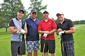 Kevin Duval, de Trois-Rivières Acura, Denis Massicotte, Steve Milette et Wilson Poirier, de Trois-Rivières Honda
