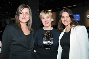 Julie Simard, directrice, secteur Ventes ; Lori Swift, directrice, Ventes régionales ; Annick Corcoran, directrice, secteur Ventes, Banque Scotia