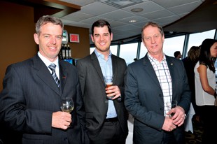 Mario Champagne, Groupe PPP, Nicolas Fleury-Fournier, Desjardins Caisse Les Estacades, et Denys Diamond, Nicolet Chrysler