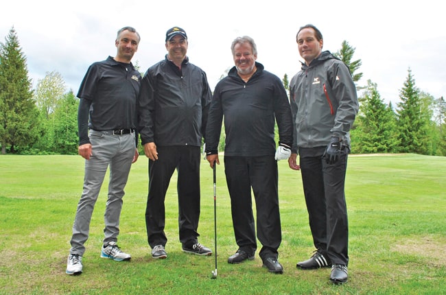 Jean-François Gargya, Guy Duplessis, Jacques Béchard et Alain Villeneuve