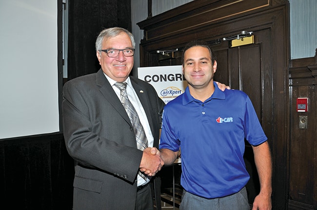 Pierre Joncas, de CarrXpert, et Simon Beaumier,  d’I-CAR, qui est venu compléter la présentation.