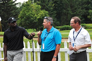 Lors de l'Omnium Canadien RBC qui a eu lieu à Montréal à la fin de juillet 2014, Martin Thibodeau, président, RBC Banque Royale, Direction du Québec, s'est adressé aux participants. Il était accompagné à sa droite du célèbre joueur du Canadien de Montréal et porte-parole de la marque RBC,  P.K. Subban et de Paul Balthazard, vice-président et directeur général au Québec de RBC Dominion valeurs mobilières.