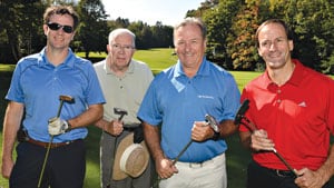 Alexandre Saillant, Laurier Mazda ; Jacques Saillant, Ste-Foy Toyota ; René Martineau et Jacques Provost, Option Subaru (Crédit photo : Patrice Larouche, Le Soleil)