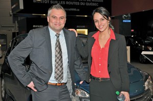 Jean-Sébastien Michaud et Claudianne Godin, Nissan Canada, à la soirée Avant-Première 