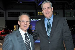 Richard Fabien, Subaru Canada, et Pierre Barré, Dealertrack Technologies