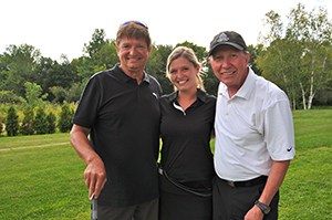 Bertrand Larochelle, de la CCAM, Catherine Larochelle, de TC Media, et Jean-Louis Boucher, de Tradition Volvo