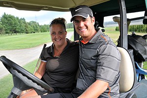 Julie Michaud, du Nouvelliste, et Nicolas Fournier, de Desjardins