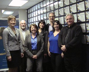 Membres de l’équipe dédiée à la division du CENTRE DE FORMATION AUTOMOBILE; (de gauche à droite); Jacinthe Lebeuf, Jacques Deland, Manon Brissette, Nathalie Cloutier, Herb Armour, Stéphanie Chalifour et Michel Beaulieu