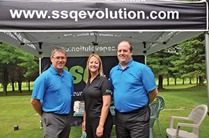 Kiosque SSQ/ Finance & Indemnisation : Francis Vallée, Claudie Thibeault et Éric Leclerc